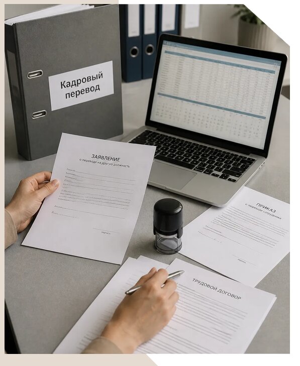 Оформление кадрового перевода сотрудников компании в Жигулёвске